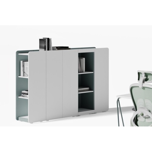 Композиция шкаф средний со стеллажами ART904 Artvision