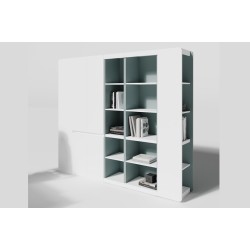 Композиция шкаф высокий со стеллажами ART905 Artvision