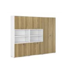 Два высоких шкафа со средней нишей и шкаф высокий Clifford CLF536