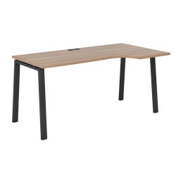 Стол криволинейный 1,4м. правый на А образном м/к 60х30 гл. 700/900 Evolution EVL106DX/А/60х30