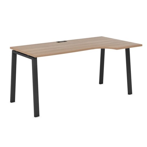 Стол криволинейный 1,4м. правый на А образном м/к 60х30 гл. 700/900 Evolution EVL106DX/А/60х30