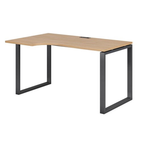 Стол криволинейный 1,4м. левый на О образном м/к 60х30 гл. 700/900 Evolution EVL106SX/О/60х30