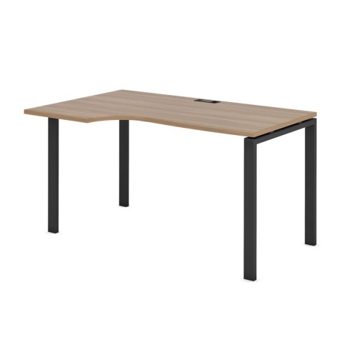 Стол криволинейный 1,4м. левый на П образном м/к 60х30 гл. 700/900 Evolution EVL106SX/П/60х30