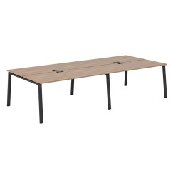 Рабочая станция на 4 места на А образном м/к 60х30 Evolution EVL666/А/60х30