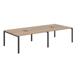 Рабочая станция на 4 места на П образном м/к 60х30 Evolution EVL666/П/60х30