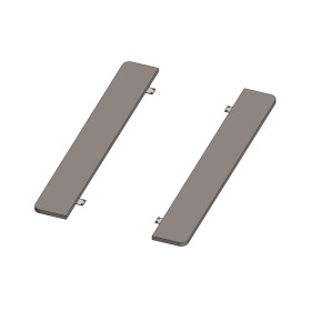 Набор торцов столешниц для двойных столов без профиля (углы скруглённые) Genesis Operative JNO122