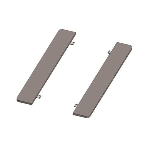 Набор торцов столешниц для двойных столов без профиля (углы скруглённые) Genesis Operative JNO122