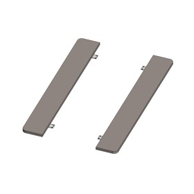 Набор торцов столешниц для двойных столов с профилем (углы скруглённые) Genesis Operative JNO117