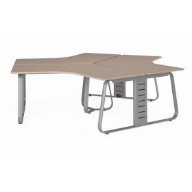 Рабочая станция на 3 места (углы прямые), комплектация без экранов Genesis Operative JNO115