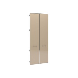 Двери средние стеклянные в алюминиевой раме Genesis Premium JN503.G