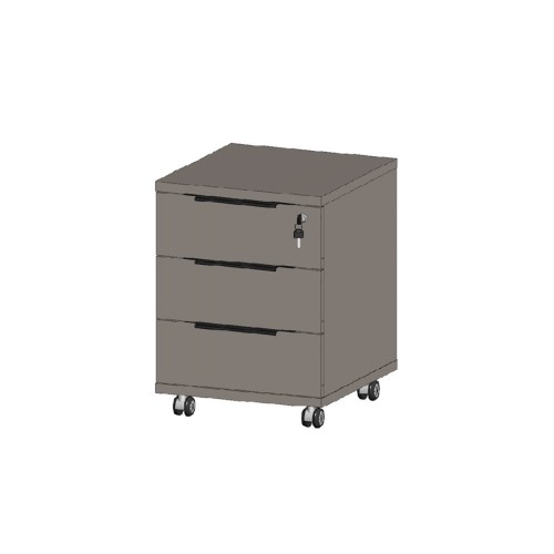 Тумба с 3 ящиками на колёсах Megapolis MP302