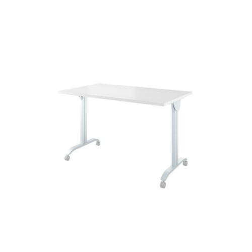 Стол на колёсах, на м/к с откидной столешницей 120 Дублин (металл)