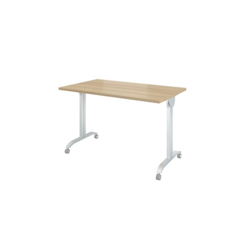 Стол на колёсах, на м/к с откидной столешницей 120 Дублин (металл)