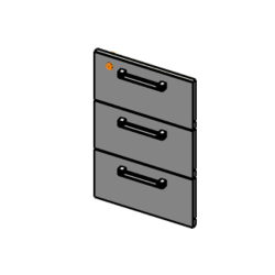 Фасады (ящики с замком) (3шт) Дублин