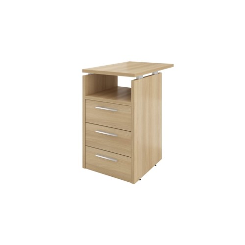 Тумба приставная (3 ящика с полкой и замком) 45 Дублин