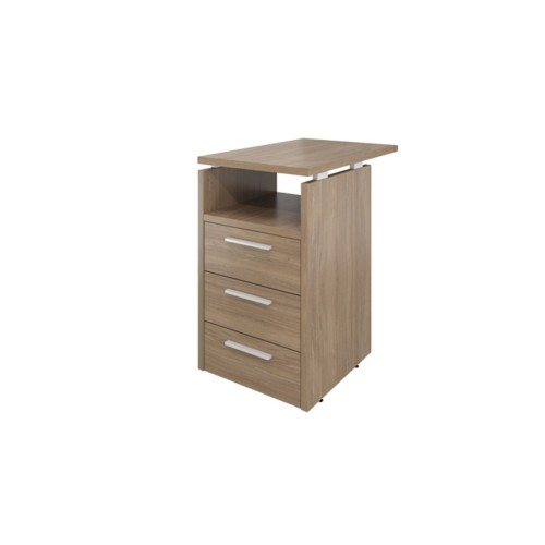 Тумба приставная (3 ящика с полкой и замком) 45 Дублин