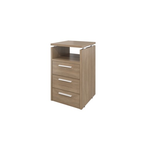 Тумба приставная (3 ящика с полкой и замком) 450 Дублин