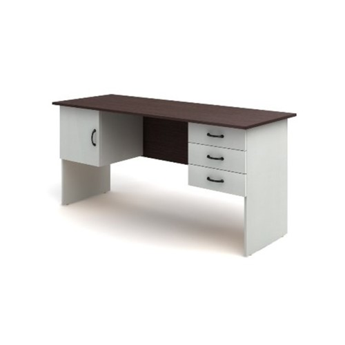 Стол 2-тумбовый (3 ящика+дверка) 160 Канц