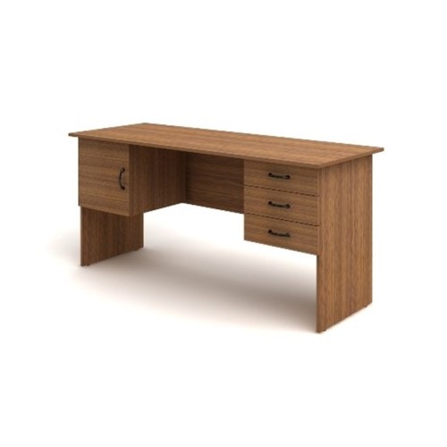 Стол 2-тумбовый (3 ящика+дверка) 160 Канц