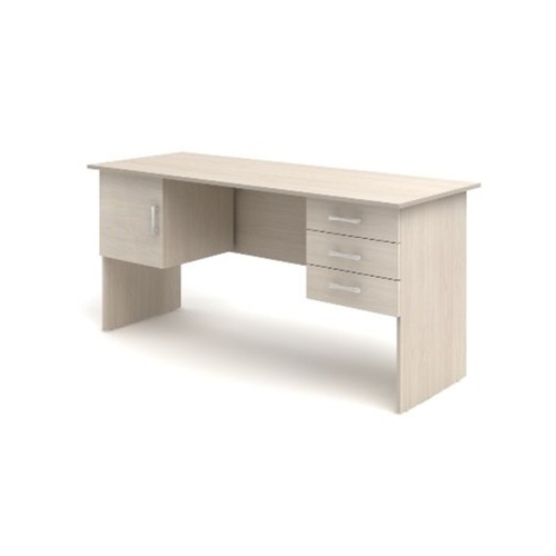 Стол 2-тумбовый (3 ящика+дверка) 160 Канц