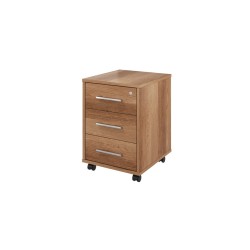 Тумба выкатная 3 ящика с замком 406 Канцлер