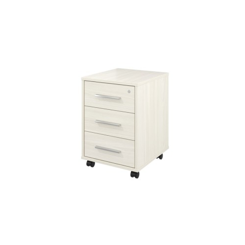 Тумба выкатная 3 ящика с замком 406 Канцлер