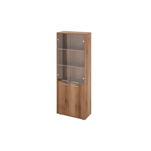 Шкаф закрытый со стеклом 70 Канцлер