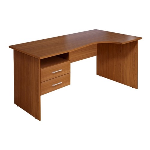 Стол кривол. с тумбой П 1404 Монолит