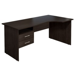 Стол кривол. с тумбой П 1604 Монолит