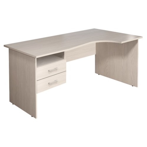 Стол кривол. с тумбой П 1604 Монолит