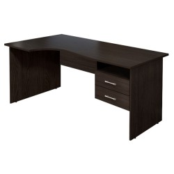 Стол кривол. с тумбой Л 1604 Монолит