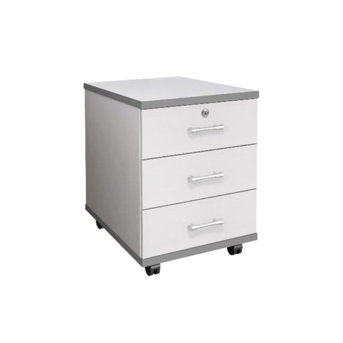 Тумба подкатная 3 ящика с замком 406 Монолит