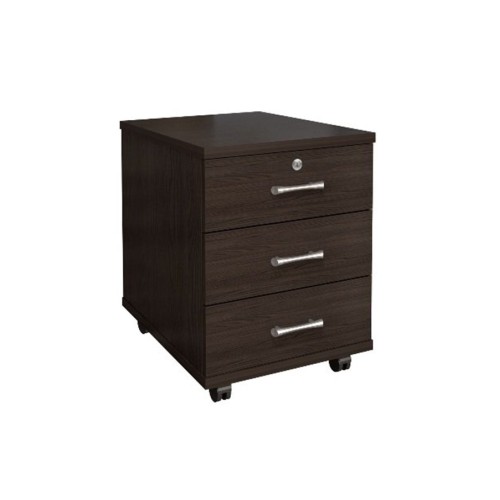 Тумба подкатная 3 ящика с замком 406 Монолит