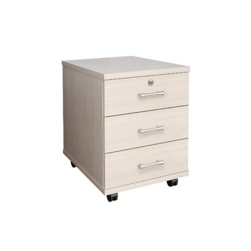 Тумба подкатная 3 ящика с замком 406 Монолит