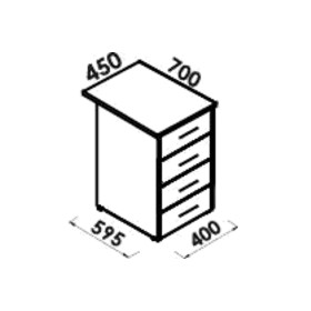 Тумба криволин. (правая) 406 Монолит