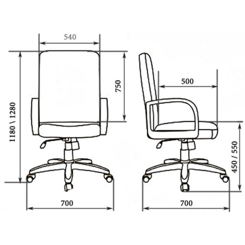 Кресло для руководителя Bonn A LX  (Натуральная кожа)