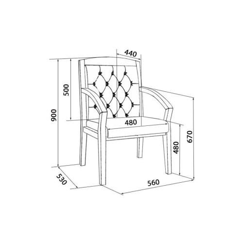 Стул для посетителя Congress  (Натуральная кожа)