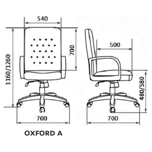 Кресло для руководителя Oxford A LX (Натуральная кожа)