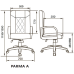 Кресло для руководителя Parma A Laguna (Натуральная кожа)