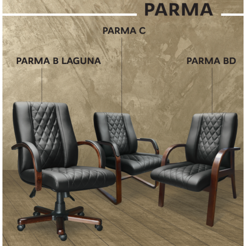 Кресло для руководителя Parma B Laguna (Натуральная кожа)