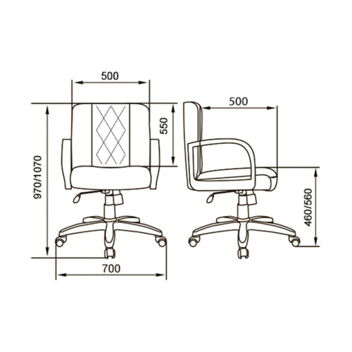 Кресло для руководителя Parma B Laguna (Натуральная кожа)