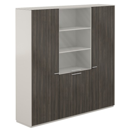 Шкаф высокий тройной для одежды с матовым стеклом Atlas