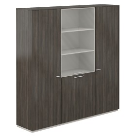 Шкаф высокий тройной для одежды с прозрачным стеклом Atlas