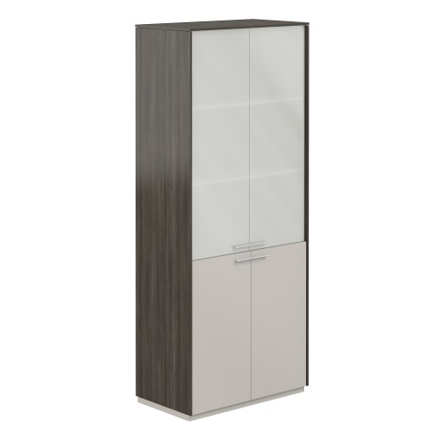 Шкаф высокий с матовым стеклом Atlas