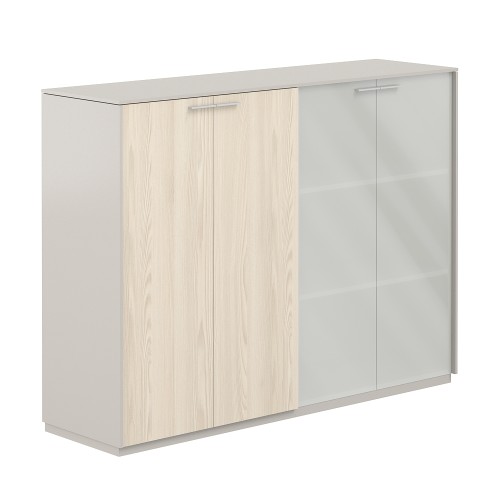 Шкаф средний матовое стекло Atlas