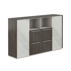 Шкаф средний с матовым стеклом 4 ящика Atlas