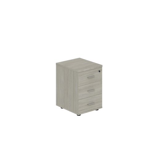 Тумба опорная (мобильная) с 3-мя ящиками + замок 40 Wing