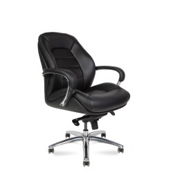 Кресло руководителя Porsche LB (натуральная кожа) низкая спинка