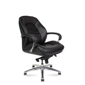 Кресло руководителя Porsche LB (натуральная кожа) низкая спинка