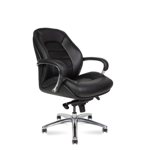 Кресло руководителя Porsche LB (натуральная кожа) низкая спинка